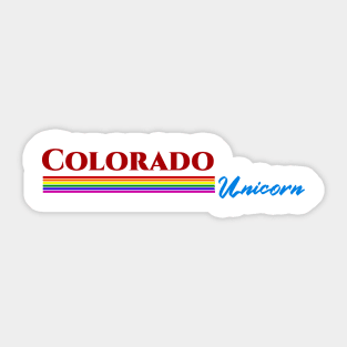 Colorado Unicorn Gift Sticker